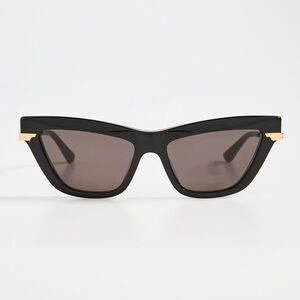 NEW WITH BOX Bottega Veneta Combi 54MM Black Cat-Eye Sunglasses